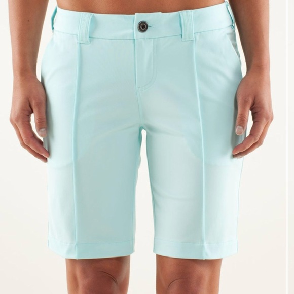NWOT LULULEMON 4 Club Shorts in Teal - Picture 1 of 5